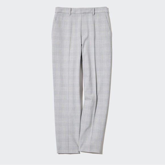 Uniqlo Smart Ankle Pant Trouser (2-Way Stretch Glen-Check) - Picture 1 of 10